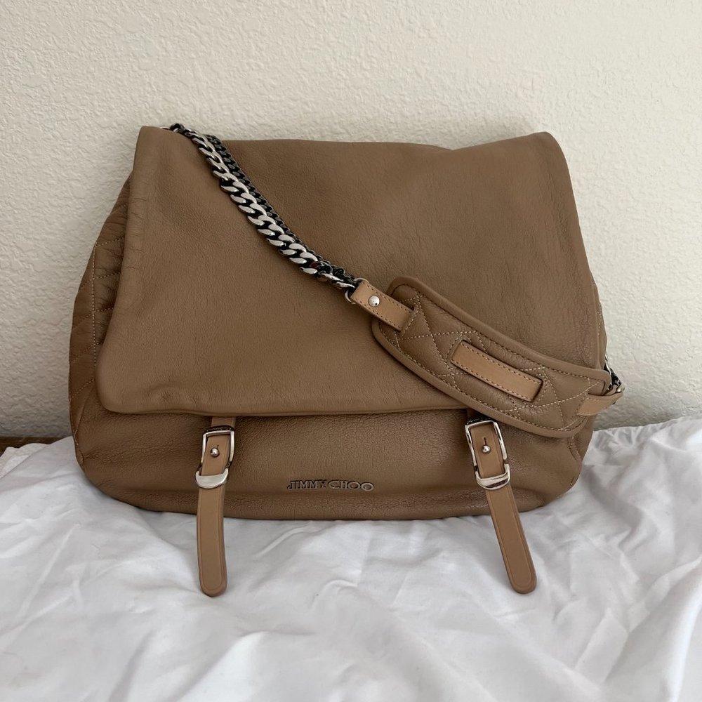Jimmy Choo Biker Saddle/Messenger Bag